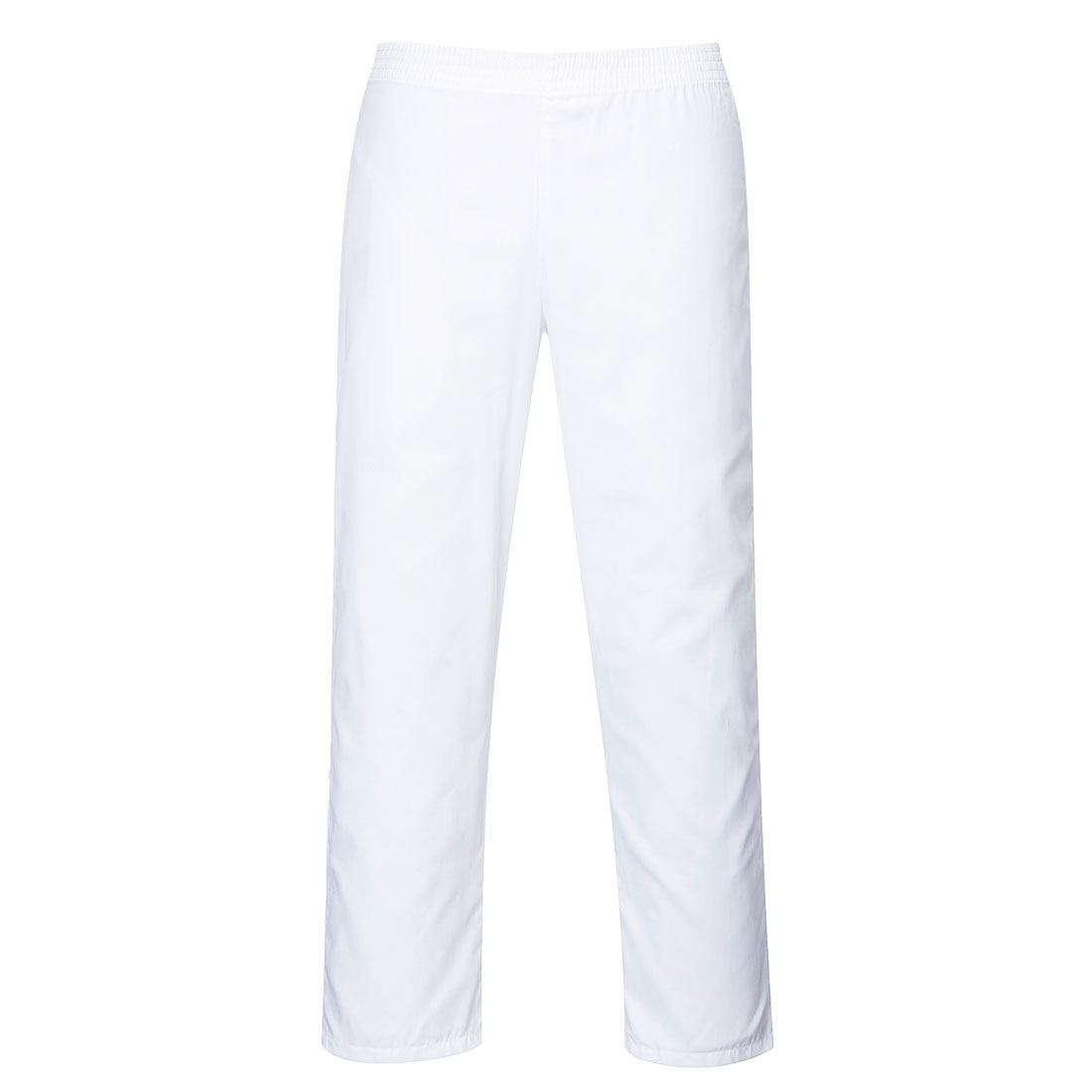 Pantalon taille élastiquée Blanc